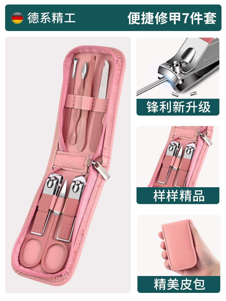 Kit de cortador de uñas anti-splash nail clipper herramientas de trinchera de uñas caseras oblicuas pie muerta pinza de uñas cortadora de pedicura ceja clipper image 15