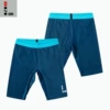 [LW面料五分紧身裤炫彩蓝 带内衬带系带]