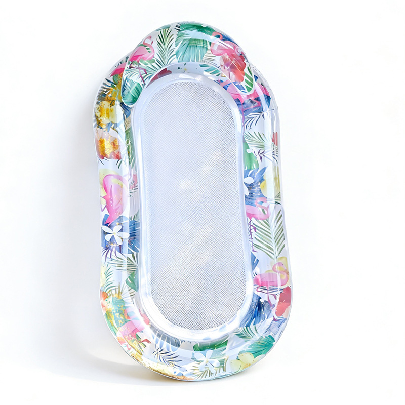 Inventario transfronterizo para aumentar el anillo de natación de flores flamencos con sequinilla, anillo de natación inflable para hombres y mujeres. image 29