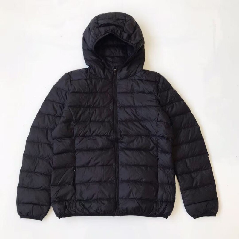 Item number 25A2415652: New winter collection, Japanese-style minimalist solid-color casual lightweight hooded down jacket