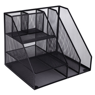 P8H Metal File Frame File Rack Iron Multi-Layer Folder Storage Box Storage Rack Desktop Storage Rack Office