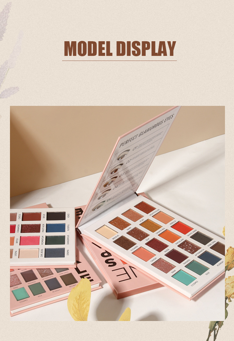 MISSYOUNG Cross-border 20-color eyeshadow palette, paper eyeshadow, pearlescent eye makeup, matte eyeshadow, Amazon undefined