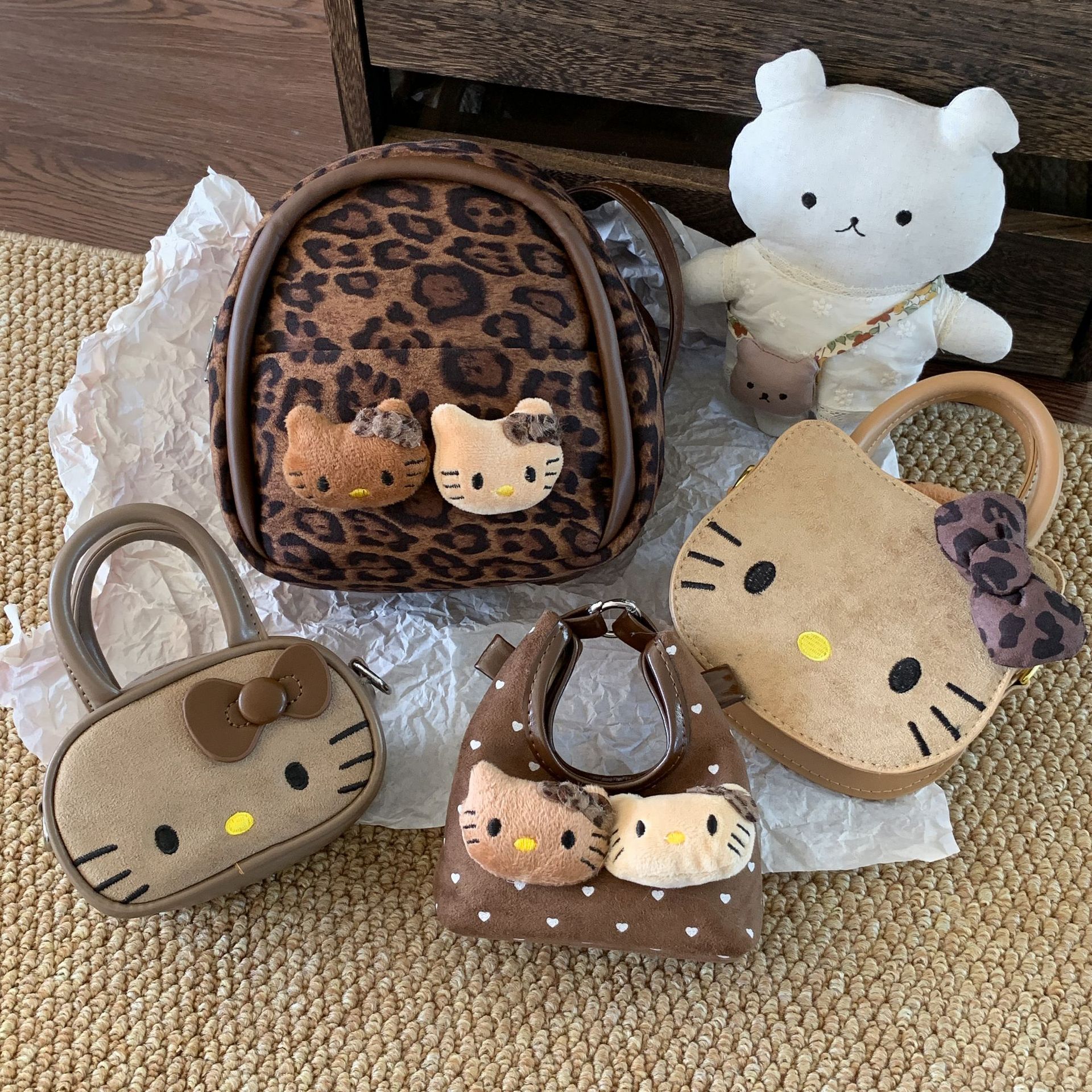 Sugar Pear ropa infantil bolsas de niñas 2025 nuevo estilo extranjero super hermoso caricatura bolsas de mano para niños mochila para bebés