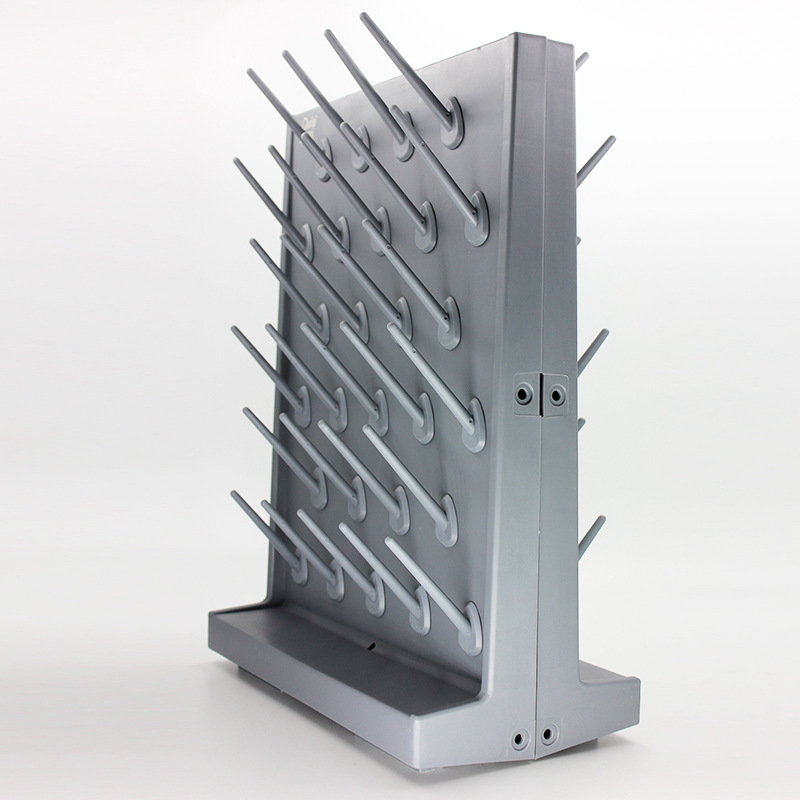 芯硅谷 塑料滴水架 D2429 双面滴水架 烧杯架 沥水架 高密度PP