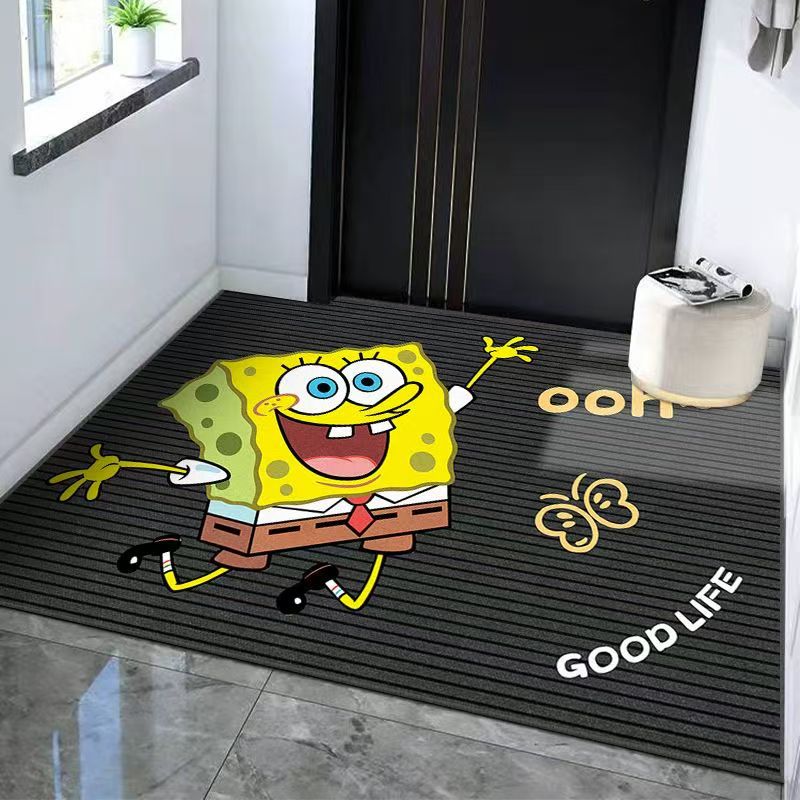 현관문 바닥매트, 만화 거실 입구 현관문 매트, 출입구 통로 도어매트, 얼룩 방지 귀여운 카펫