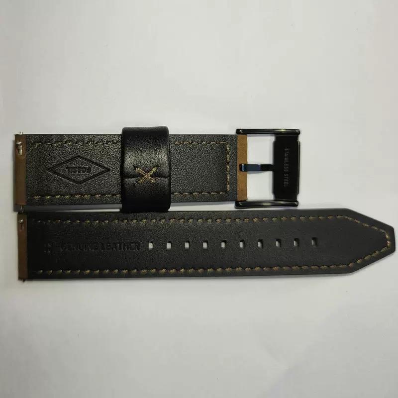 厂家现货高档油皮表带 头层牛皮柔软手表表带真皮适用FOSSIL系列