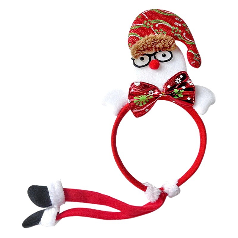 Diademas navideñas para personas mayores, diademas con diseño de muñeco de nieve y ciervo, diademas para disfraces de fiestas infantiles, accesorios para el cabello al por mayor, diademas navideñas.