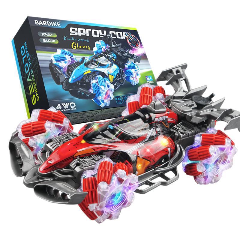 Trucos transfronterizos más vendidos Drift 4WD 2.4G control remoto spray gestos guantes de inducción control remoto coche de carreras de luz y sonido