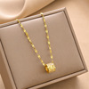 Necklace stainless steel, fashionable accessory, chain for key bag , suitable for import, simple and elegant design