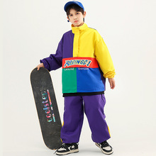 街舞儿童潮服套装男女童嘻哈hiphop潮酷元旦少儿舞蹈表演出服装秋