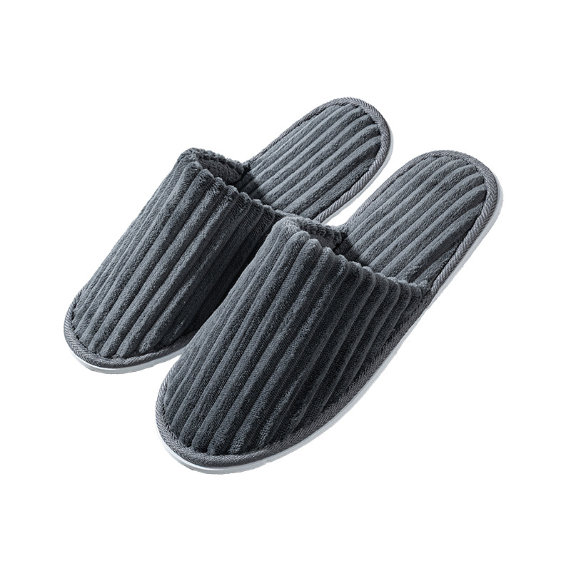 Zapatillas desechables de invierno de coral gruesas antideslizantes de gran tamaño lavables de hotel al por mayor