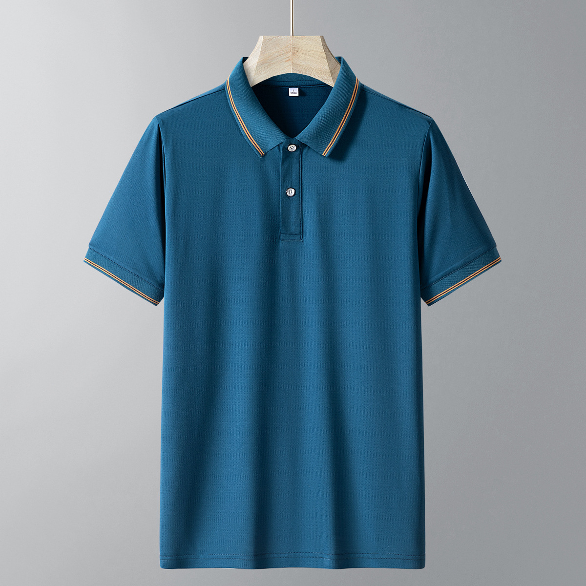 Papa de verano camiseta de manga corta para hombre con solapa suelta de mediana edad chaqueta fría de hielo seco rápido camiseta polo para hombre image 4