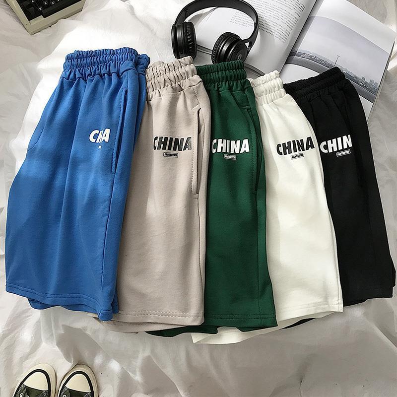 2022 Sports Pants Men's Summer Shorts Casual Pants Loose Korean Fashionable Men's Running Pants