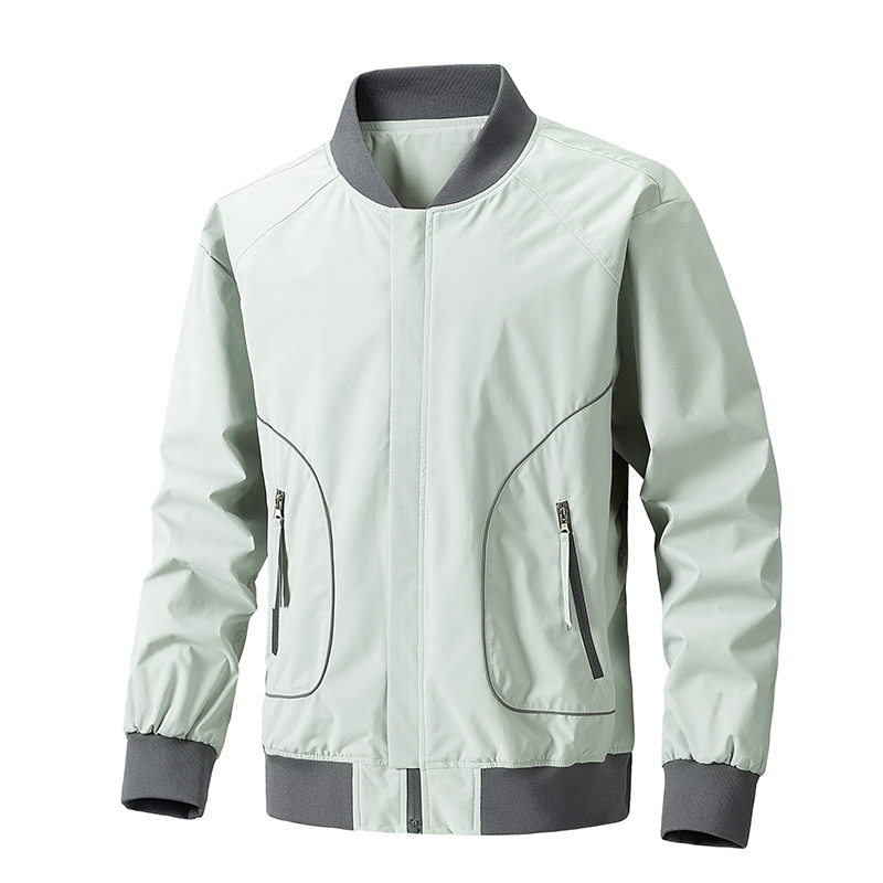 Primavera y otoño chaqueta de estilo coreano ropa de moda chaqueta casual chaqueta de primavera y otoño chaqueta de cuello de béisbol chaqueta de ropa de hombre