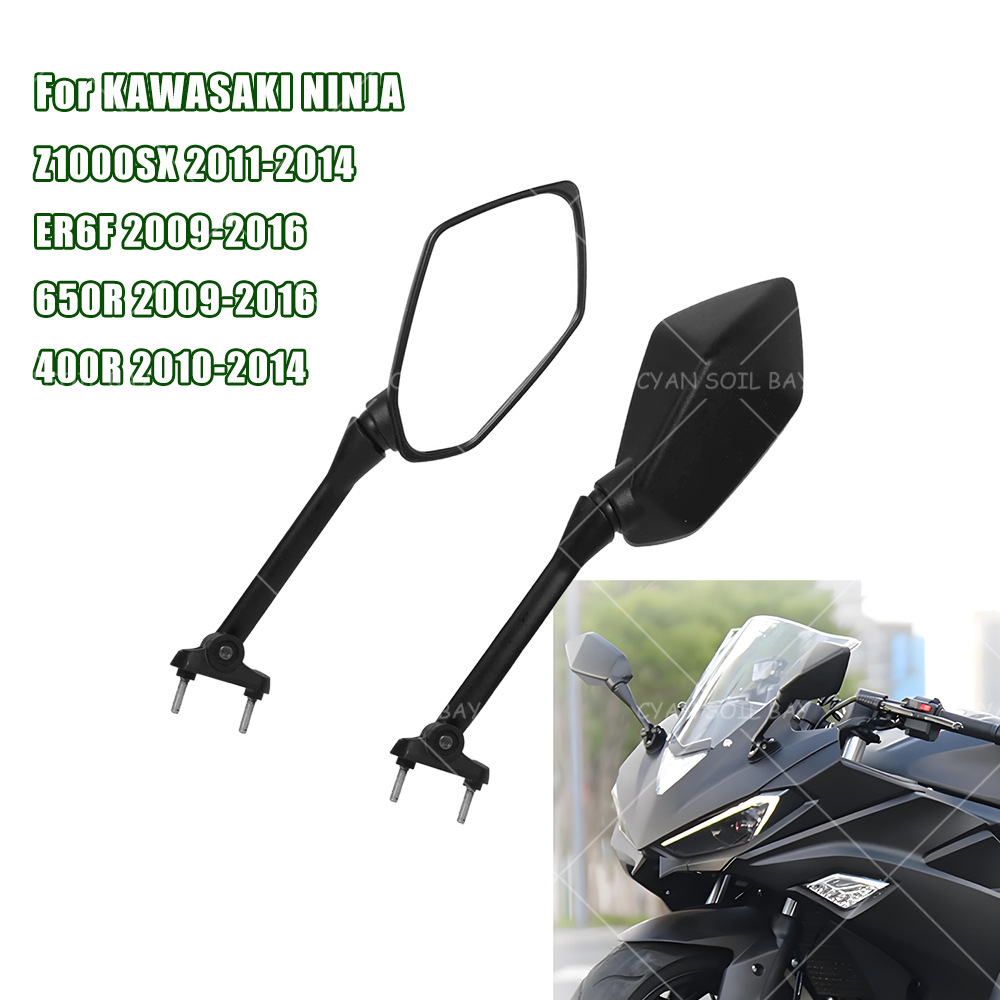 Suitable for Kawasaki Ninja650R Er-6F 09-15 400R Z1000Sx Motorcycle Rearview Mirror
