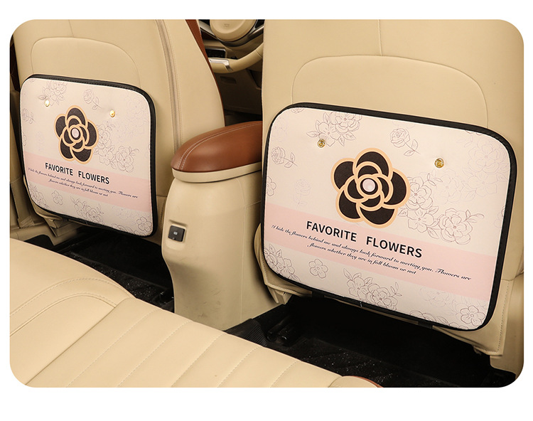 Pearl Camellia General Motors Anti-kick Pad Universal Rear Seat Back Anti-dirty Pad Car Seat Protection Pad