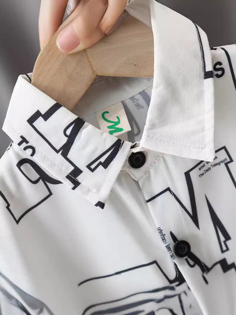 5305 Traje de verano para niños 2024 Camisa de manga corta para niños guapos de nuevo estilo Traje de dos piezas rojo para bebés de moda