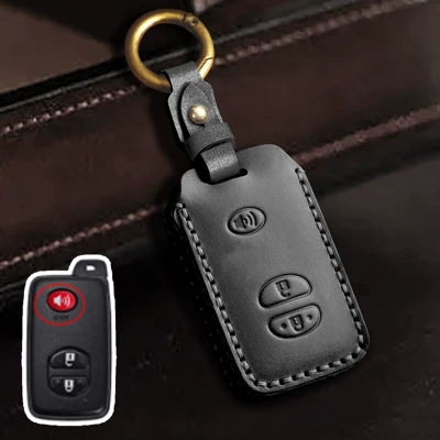Car key bag key case old Highlander land - black-3-key-speaker