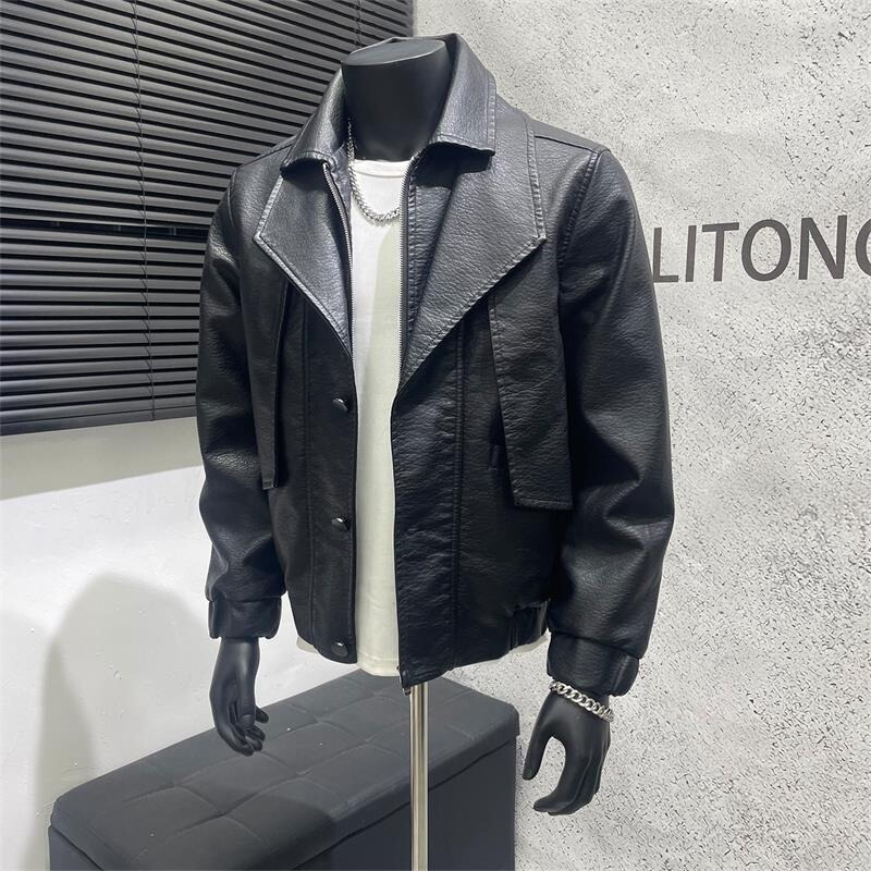 Autumn New Men's Retro Motorcycle Soft Leather Jacket Genuine Leather American Style Youth Short Bomber Jacket Autumn New Men's Retro Motorcycle Soft Leather Jacket Genuine Leather American Style Youth Short Bomber Jacket
