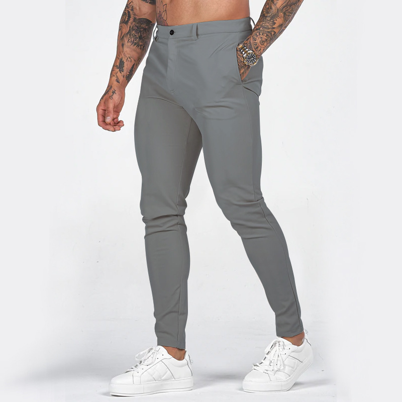 Transfronterizo europeo y americano overoles especiales primavera nuevos hombres al aire libre pantalones delgados Pantalones deportivos rectos pantalones de trabajo casual