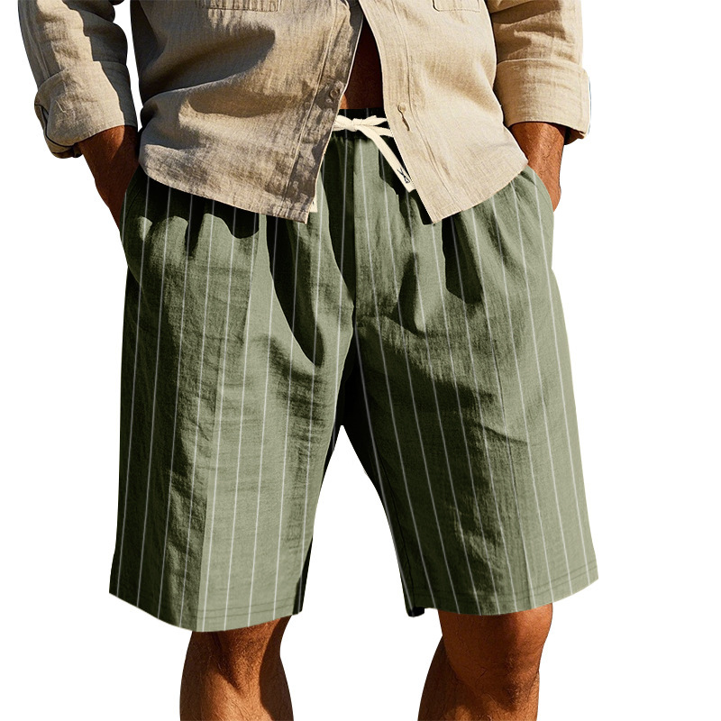 Transfronterizos hombres de verano casual de moda corto de correa Europa y América Amazon tendencia elástica delgada ropa de cama para hombres