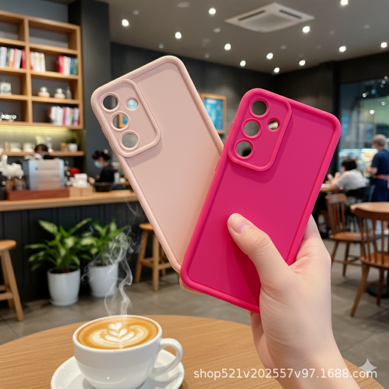Ladder Emery TPU Phone Case for Samsung S21 ULTRA-5G Frosted Phone Case Solid Color Phone Case