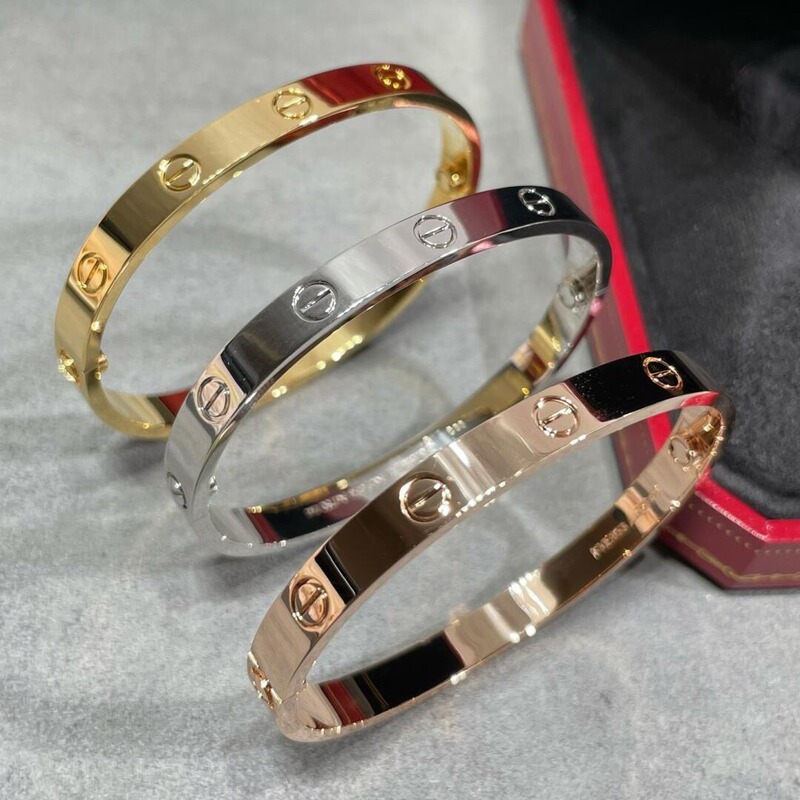 Kajia 925 Screw Bracelet with Wide and Narrow Screw Clasp, High Version Cnc Precision Thick Plated Diamond-Studded Starry Sky Full Diamond Jewelry