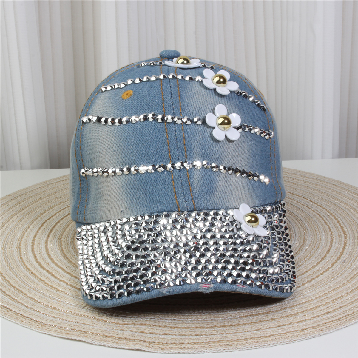 147g Weight Baseball Cap Hats Type Daily, Street Occasion Denim Material Letter, Usa, Butterfly Pattern All Seasons Season Unisex Gender Simple Style, Classic Style Style Curved Eaves Rim Unisex Simple Style Classic Style Letter Usa Butterfly Curved Eaves Baseball Cap 10