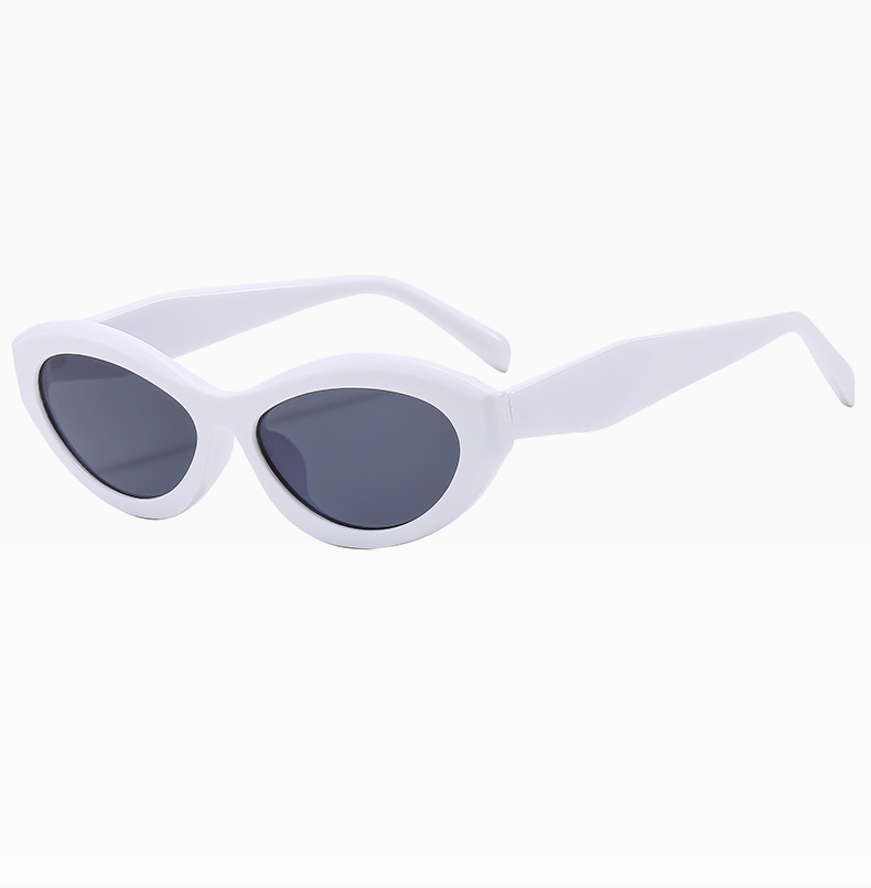 60g Weight Full Frame Glasses Structure Sunglasses Classification Ac, UV400 Protection Lens Material Cat Eye Glasses Style Outdoor, Travel Occasion Solid Color Pattern Women's Gender Simple Style, Streetwear Style Black Color Simple Style Streetwear Solid Color Ac UV400 Protection Cat Eye Full Frame Women's Sunglasses 11