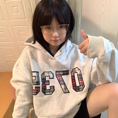 连帽卫衣女国潮美式oversize情侣学生宽松秋冬新款加绒加厚上衣服