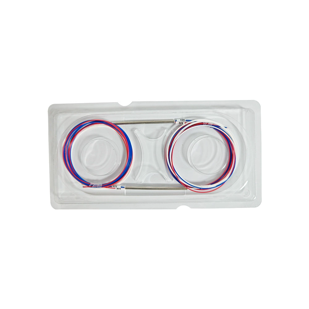 Оптический сплиттер 1-в-2 с разветвителем биконусного типа, соотношение деления 50/50, вставной тип