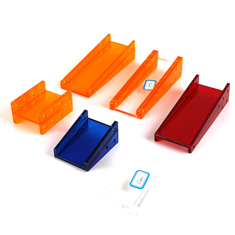 彩色半透明亚克力板有机玻璃板红蓝黄绿茶色激光切割打印