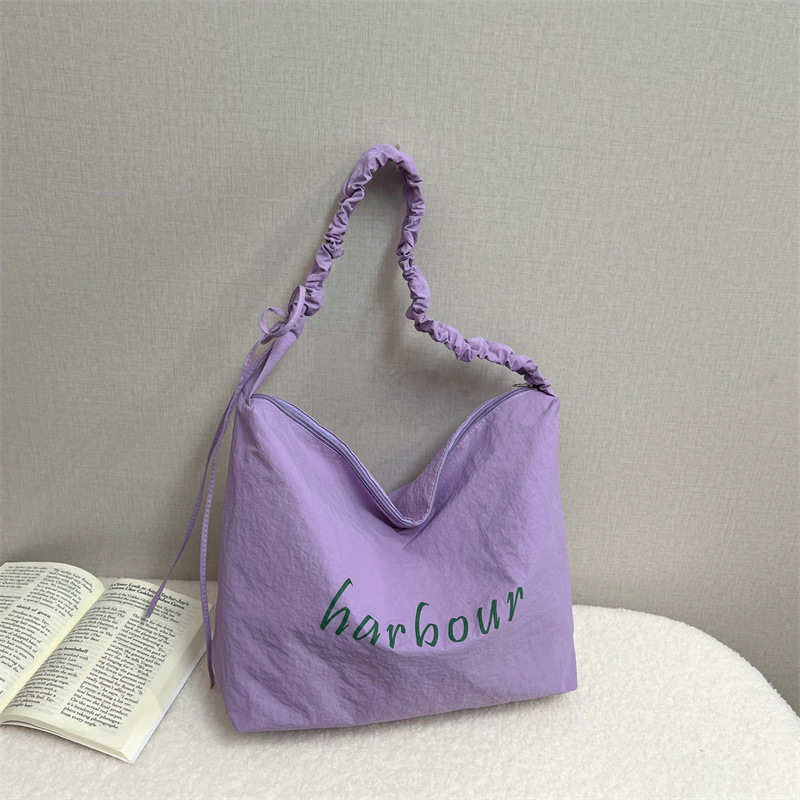 Trendy Versatile Tote Bag for Women 2026 New Fashion Pleated Nylon Bag Large Capacity Work Commute Shoulder Bag Trendy Versatile Tote Bag for Women 2026 New Fashion Pleated Nylon Bag Large Capacity Work Commute Shoulder Bag