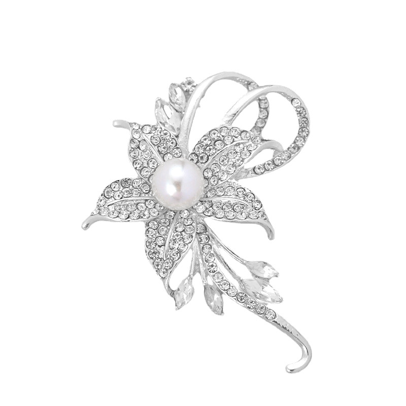 Floral brooch for women, high end corsage, high end niche design, anti exposure suit accessories, pin clothing accessories_voghion.com