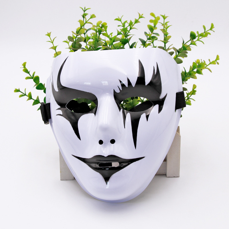 Máscara pintada de hip-hop, hombre y mujer, cara completa, hip-hop, bailarín enmascarado, baile de fantasmas, venganza, vestido de baile callejero