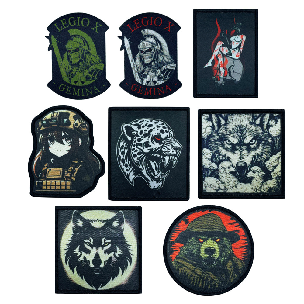 织唛印刷加厚徽章战术士气章魔术贴布贴补丁维京 服装帽子配饰