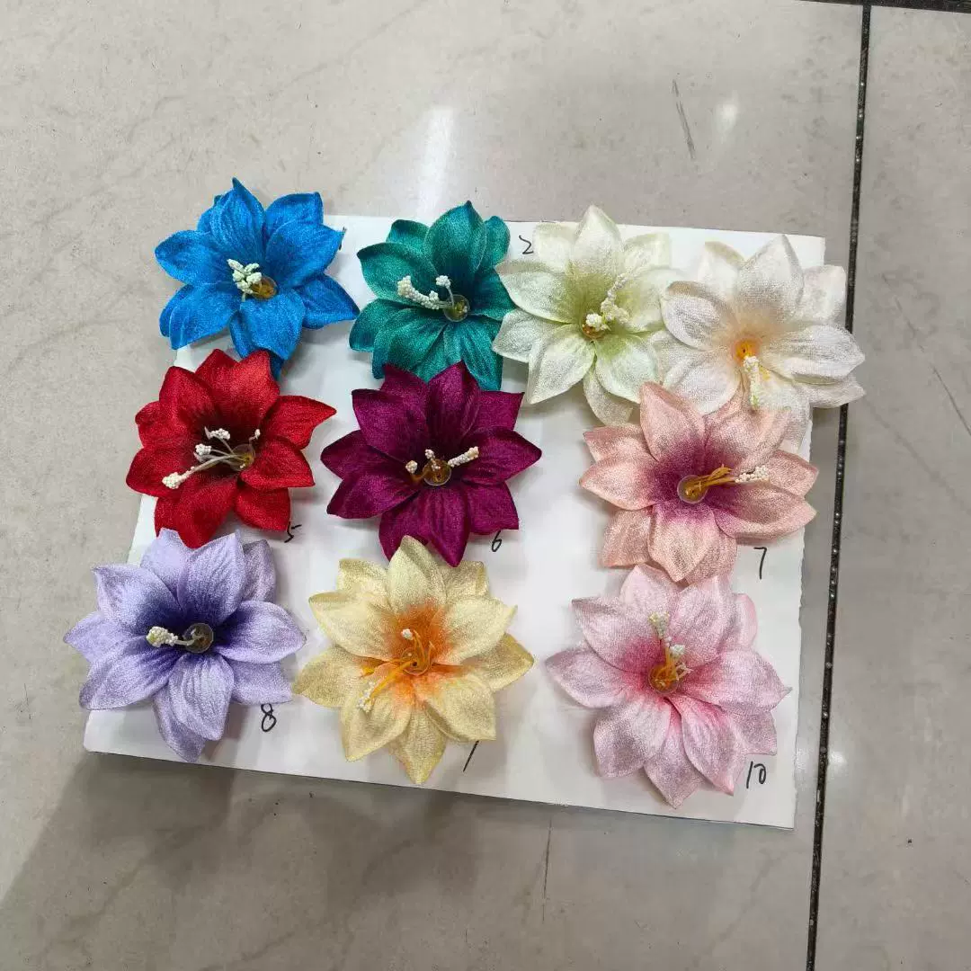 Имитация маленькой лилии, шлифовальная ткань, искусственный цветок, аксессуары для волос ручной работы, одежда, цветок, украшение для дома, свадебный комплект