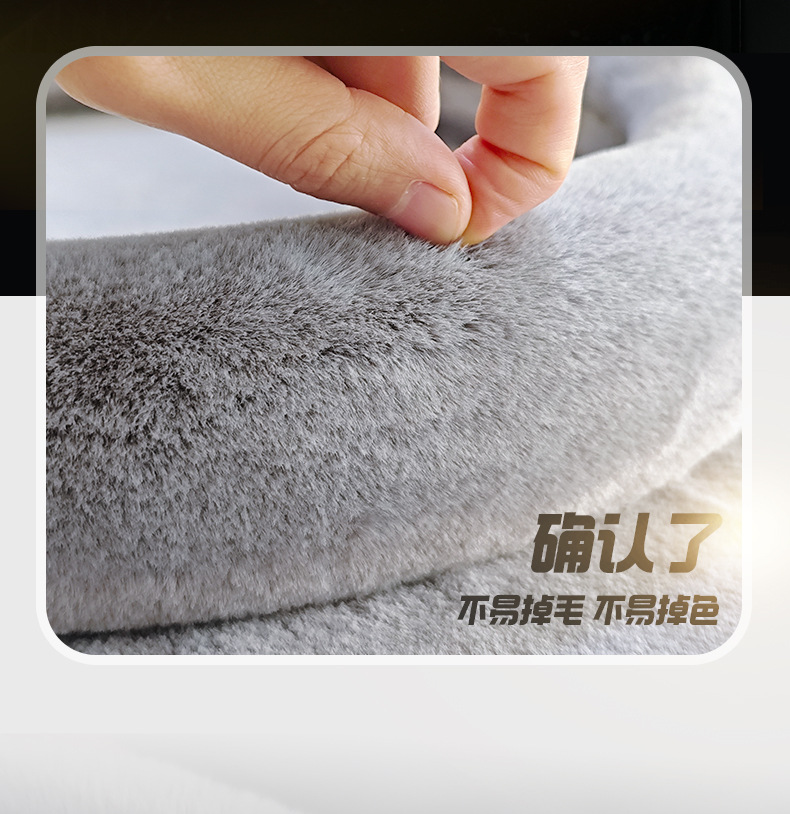 Car steering wheel cover winter plush mink velvet winter warm solid color handle short fluff cross-border a generation of hair