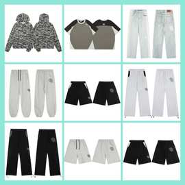 轻奢风2025年男士长袖长裤休闲时尚简约潮流连帽衫工装裤阔腿男装