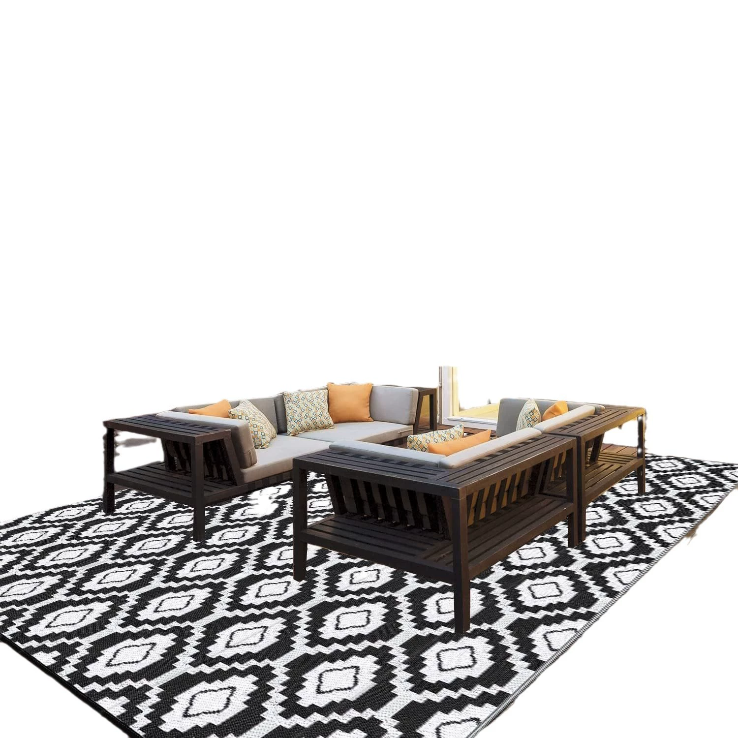 Wear-resistant beach carpet for camping, boho style