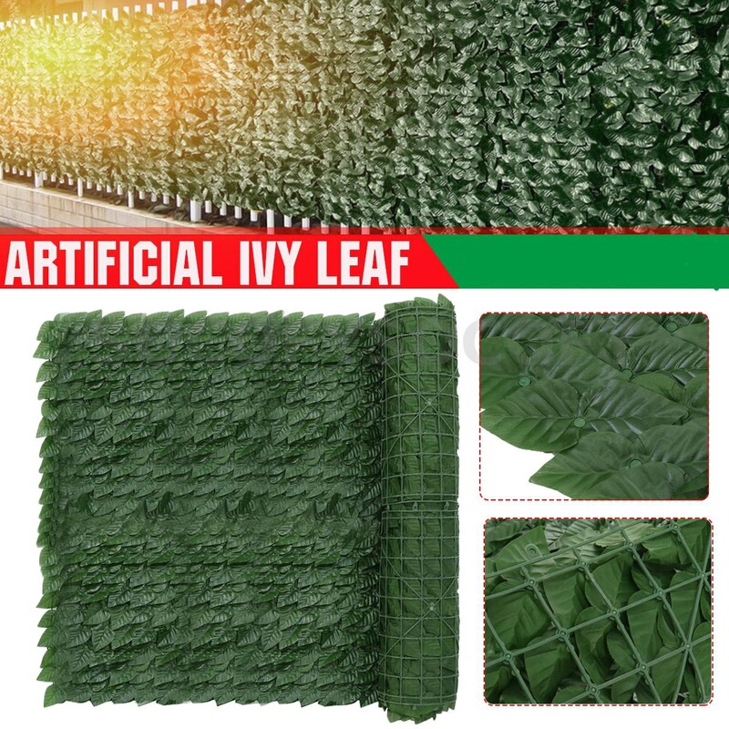 Artificial Ivy Fence Screen Artificial Fence Decorative Garden Balcony Outdoor Privacy Fence Plant Fence