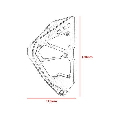 Motorcycle frame, Z250 Z300 Front Chain Cover