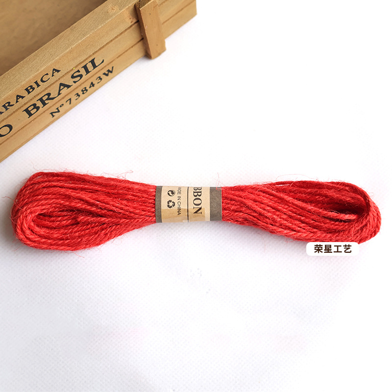 Cuerda de cáñamo de color 10 m foto pared cuerda especial DIY cuerda de cáñamo tejida a mano botella de vidrio vinculante cuerda decorativa