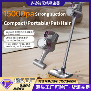Cross-Border Handheld Vacuum Cleaner Household Strong Suction Wireless Vacuum Cleaner Rechargeable Multi-Functional Suction and Mopping All-In-One Vacuum Cleaner
