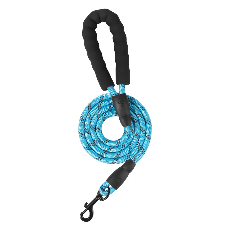 Cuerdas de tracción de perros de diez colores opcionales de hilo reflectante trenzado de nylon cuerdas redondas de perros cordas de perros duraderas