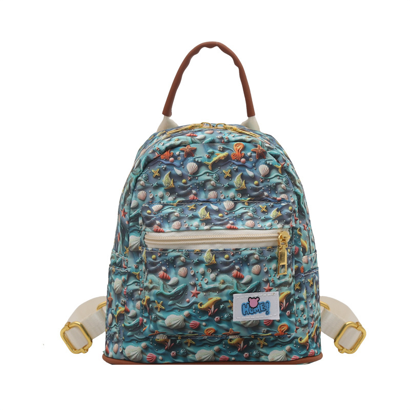Nueva mochila linda de dibujos animados estilo coreano moda con estampado de moda bolso de mujer 2025 bolso de mujer de viaje ligero