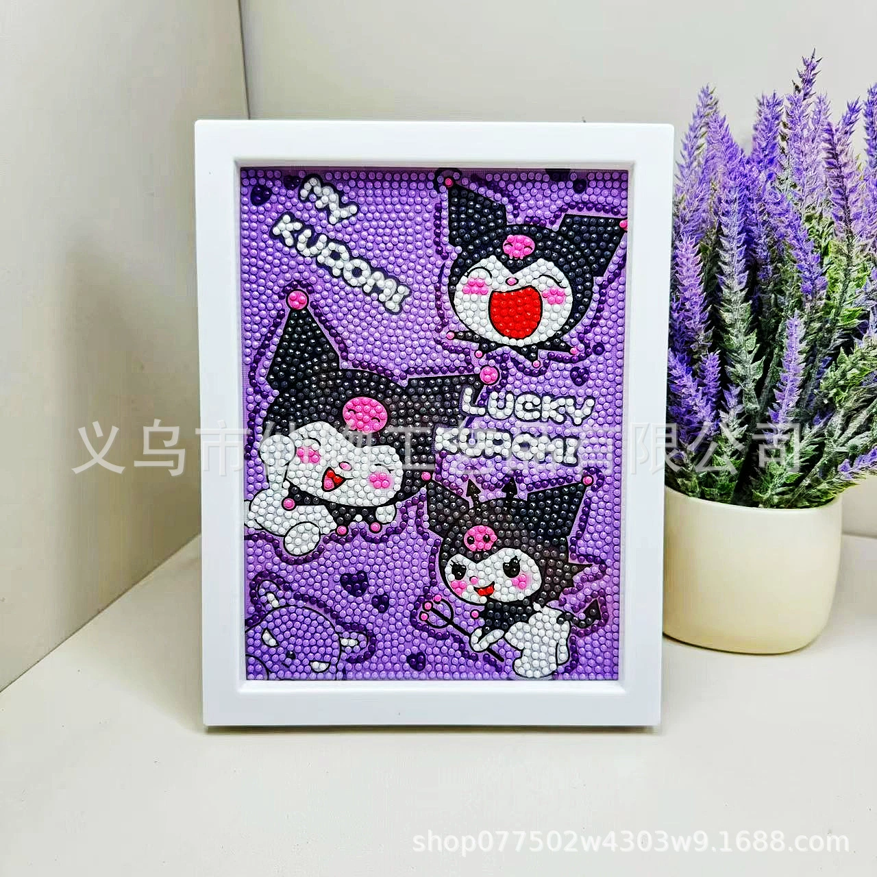 Набор для алмазной живописи Sanrio Kuromi, 17×22 см пластиковая рамка, набор для творчества DIY для детей