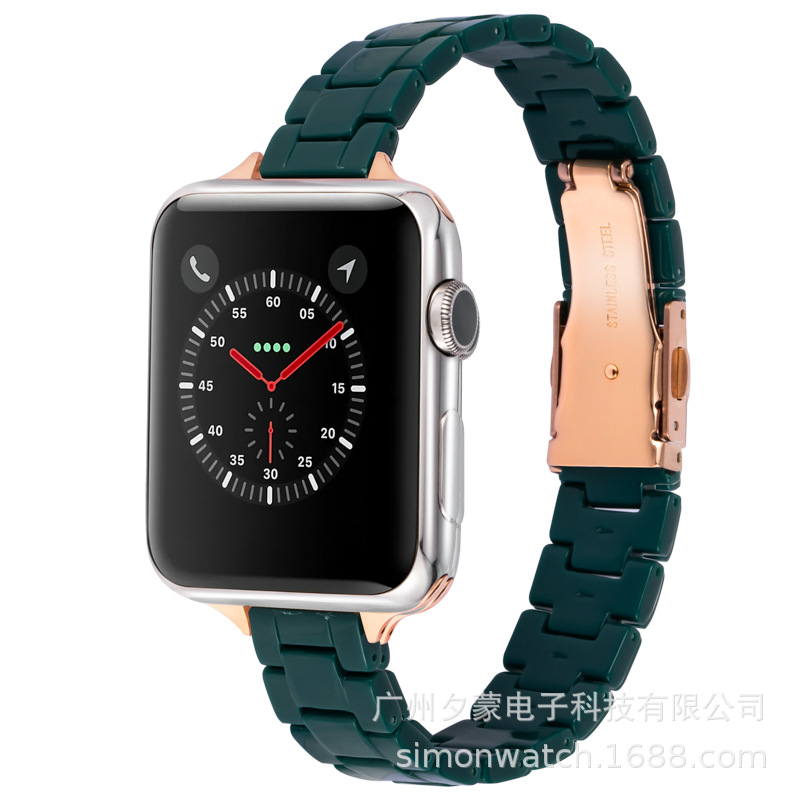 Aplicable a la 10a generación 98765se Apple Watch Nueva correa de acrílico de resina 14 mm22 mm Comercio exterior al por mayor