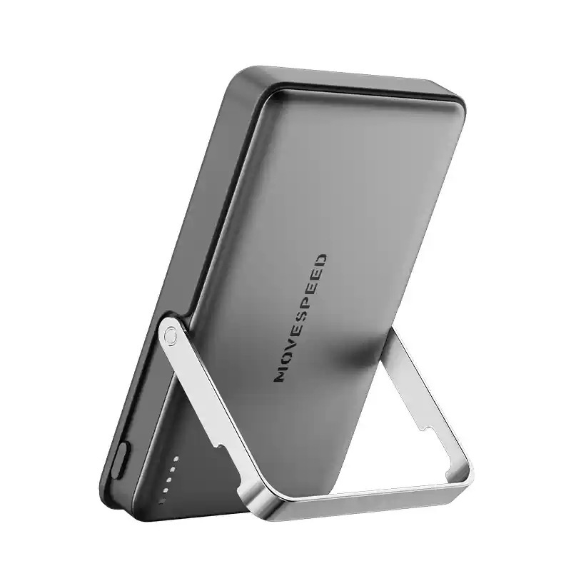 移速磁吸充電器 10000mAh 超薄型アルミニウム合金充電器 隠しスタンド付きギフト充電器|undefined