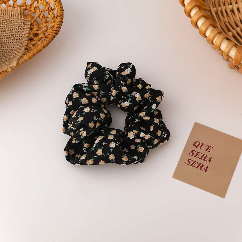 Retro Fashion Floral Chiffon Hair Scrunchies display picture 10